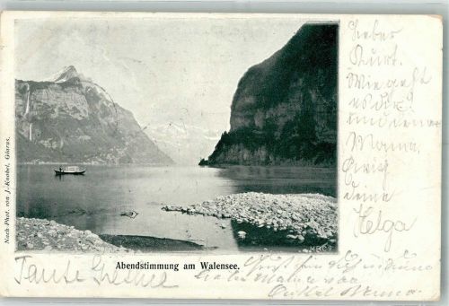 8872 Weesen 1901 Foto AK Am Walensee