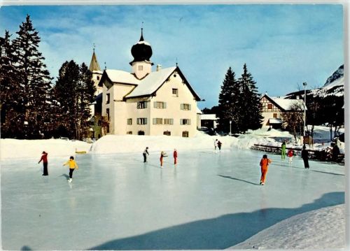7076 Parpan - Eisfeld mit Schlössli Schlittschuh