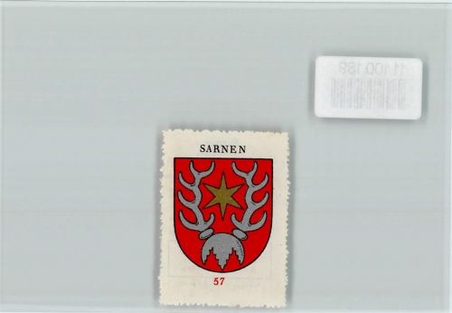 6060 Sarnen - Vignette Wappen Kaffee Hag ca 1920-1940
