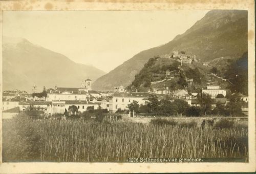 6500 Bellinzona 1885 FOTO KEINE AK Gebrauchsspuren 16 x 10,8 cm