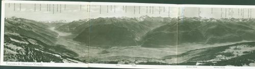 3963 Montana Klapp AK 3-fach Panorama Montana Vermala eimal geklebt siehe Scan