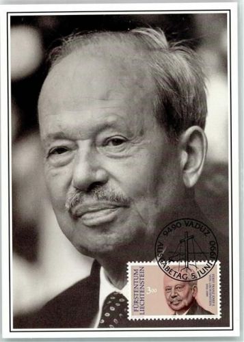 Füst Franz Josef II. Gedenkausgabe Trauermarken Ausgabe 5. Juni 1980 Adel Liechtenstein