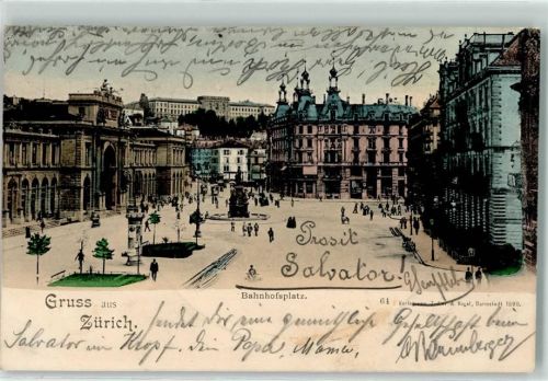 8000 Zürich 1899 - Bahnhofplatz