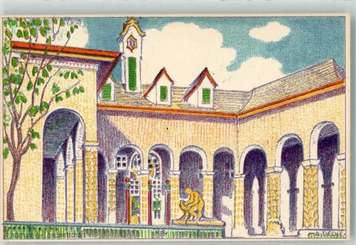 Bern Berne 1914 Künstlerkarte Landesausstellung Förderung der Landwirtschaft sign. A.Tieche Offizielle Künstlerpostkarte No.2