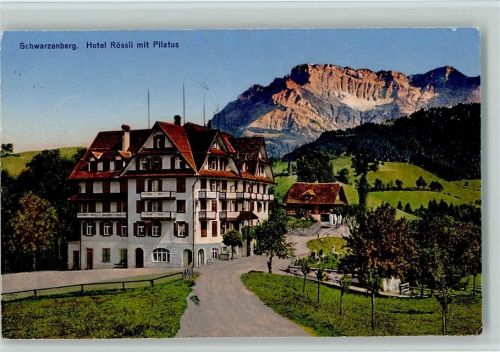 6103 Schwarzenberg LU 1943 - Hotel Rössli, Verlag Goetz 5611 AK