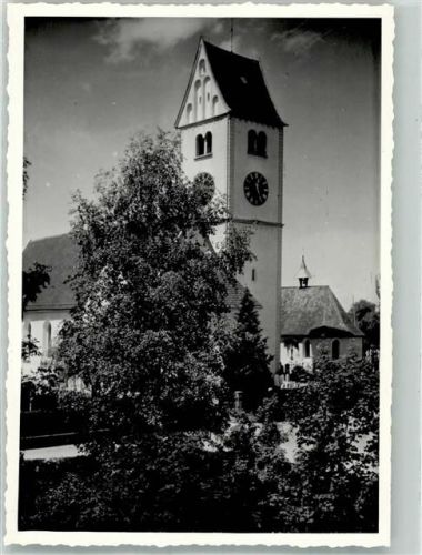 9545 Wängi Foto AK Kirche Ort handschriftlich