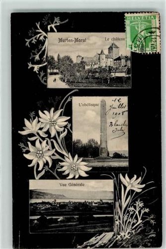 3280 Murten Morat 1908 - Obelique Schloss