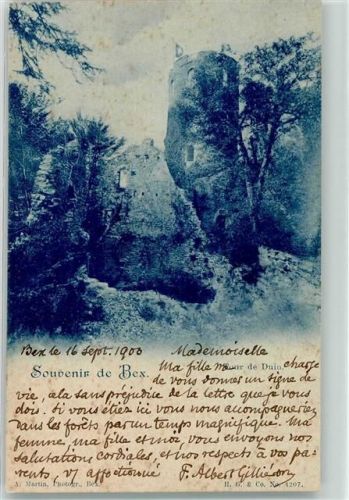 1880 Bex 1900 - Burg Ruine Tour de Duin
