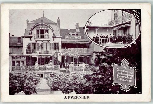 2012 Auvernier Werbe AK Hotel du Poisson
