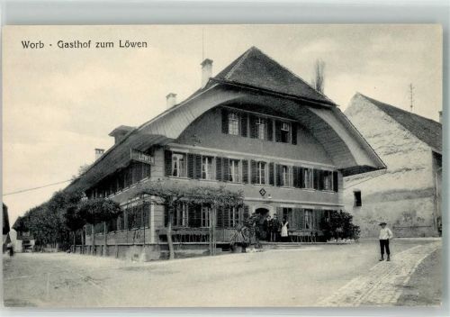 3076 Worb Foto AK Gasthaus zum Löwen