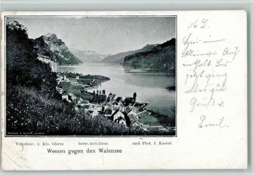 8872 Weesen Gebrauchsspuren 1900 Walensee