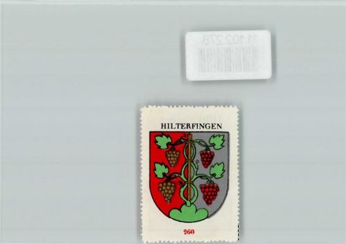 3652 Hilterfingen - Vignette Wappen Kaffee Hag ca 1920-1940