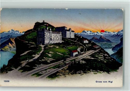 6356 Rigi Kaltbad 1923 - Sonnenaufgang