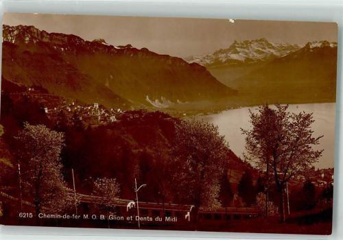 1823 Glion 1921 - Eisenbahn M.O.B. Dents du Midi