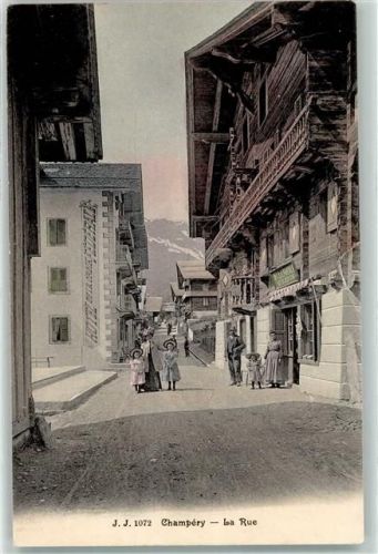 1874 Champéry 1911 - la Rue