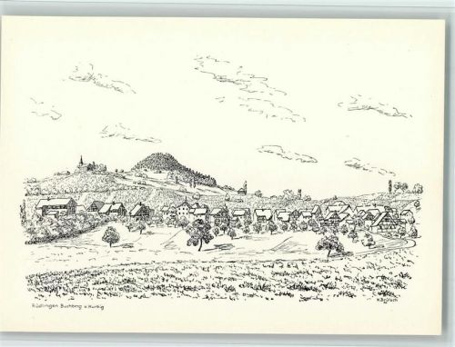 8455 Rüdlingen Künstlerkarte Lueged, da isch üsri Heimet! sign. Willi Brütsch Buchberg Hurbig