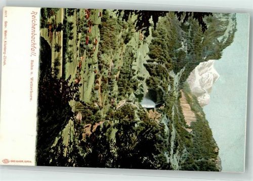 3713 Reichenbach im Kandertal - Bahn und Wetterhorn