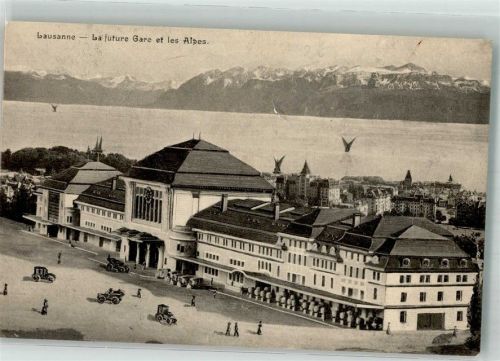 Lausanne Losanna Bahnhof La future Gare Bahnhof Schweiz Gebrauchsspuren