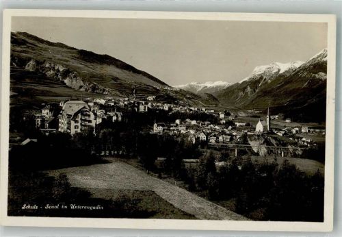 7550 Scuol Schuls 1934 Foto AK