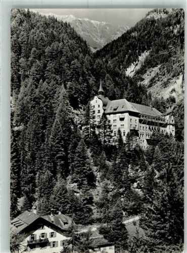 7554 Sent Foto AK Hotel Kurhaus Val Sinestra