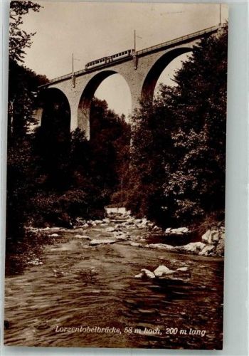 6340 Baar 1925 Foto AK Lorzentobelbrücke Eisenbahn