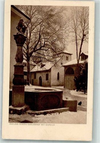 8314 Kyburg 1925 Gebrauchsspuren Winter Schloss Kyburg Kapelle