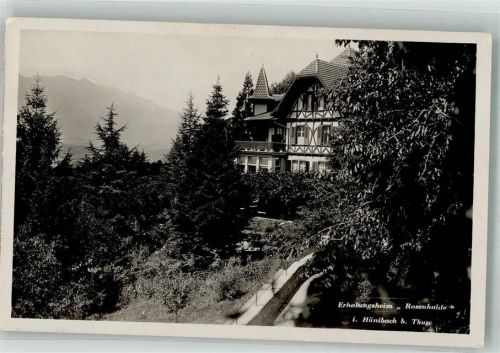 3626 Hünibach Foto AK Pension Erholungsheim Rosenhalde