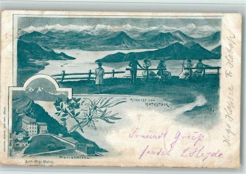 6410 Rigi Staffel 1904 - Aussicht vom Rothstock, Rigi-Staffel, Bergbahn