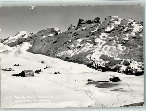 6068 Melchsee-Frutt - Berghaus Tannalp Titlis und Wendenstöcke Winter