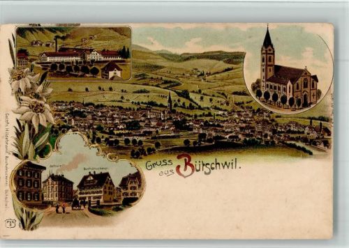 9606 Bütschwil 1901 BOAKC Fabrik Lithographie