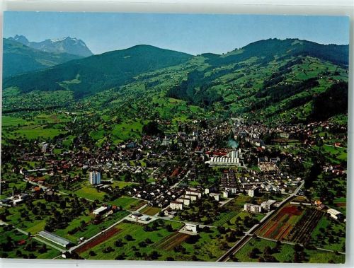 9450 Altstätten SG - Fliegeraufnahme mit Säntis