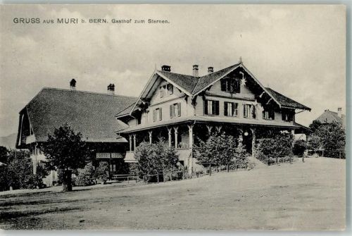 3074 Muri b. Bern 1913 Foto AK Gasthaus zum Sternen