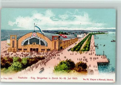 8000 Zürich 1905 - Nr. 77 Verlag Oleyer - Sängerfest 1905 AK