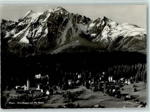 7018 Flims Waldhaus - Waldhaus mit Piz Riein