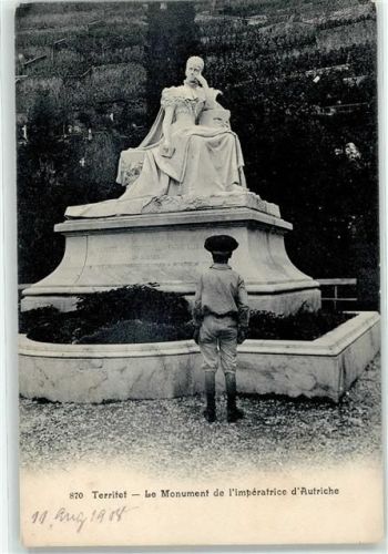 1820 Territet - Le Monument de l imperatrice d Autriche