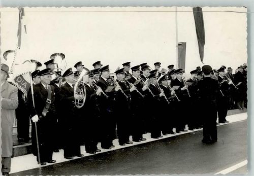 8804 Au ZH Foto AK Ort handschriftlich Musikkapelle