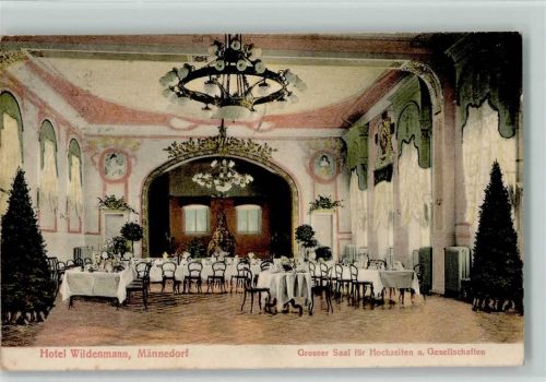 8708 Männedorf 1906 - Hotel Wildenmann Grosser Saal