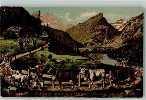 Prägedruck Alpfahrt Artist Atelier Guggenheim 13820/97