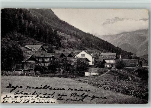 1923 Les Marécottes Gebrauchsspuren