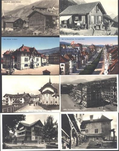 Lot mit 250 AK v. 1910-1935, viel Französische Schweiz, beste Erhaltung Sammlung Schweiz Posten über 100 AK