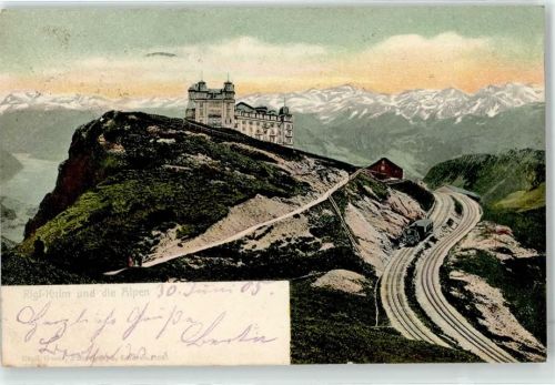 6410 Rigi Kulm 1905 - Hotel Alpen Zahnradbahn