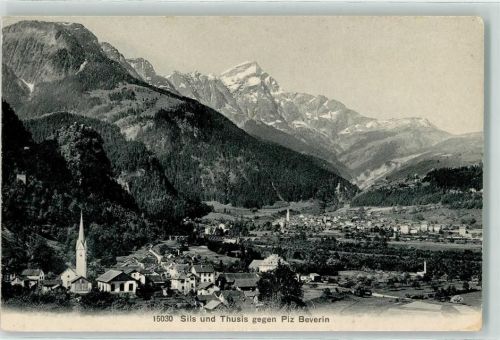 7430 Thusis - Silz und Thusis gegen Piz Beverin