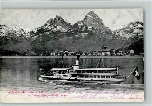 6440 Vierwaldstättersee 1902 - Salondampfer Uri - AK