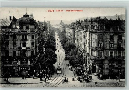 8000 Zürich 1903 - Bahnhofstrasse Tram