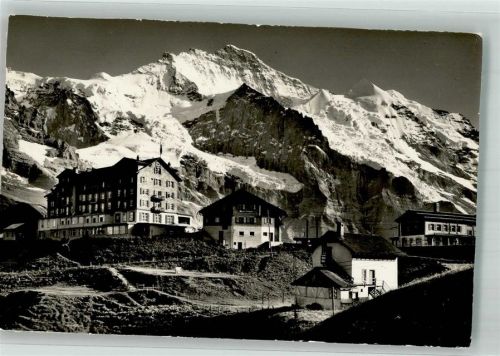 3823 Kleine Scheidegg Foto AK Jungfrau Silberhorn