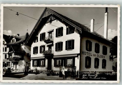3780 Gstaad 1937 Gebrauchsspuren Hotel zum Olden