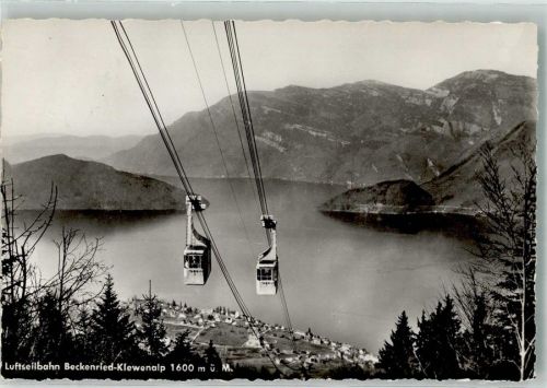 6375 Beckenried 1960 Foto AK Seilbahn Beckenried-Klewenalp