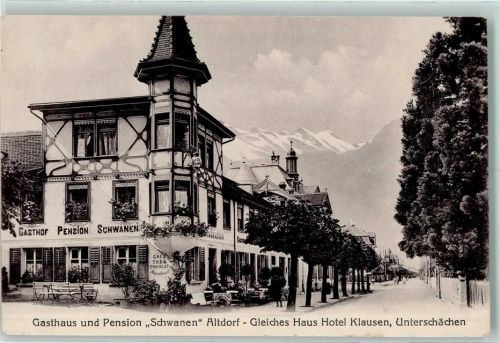 6460 Altdorf UR KEINE AK Gasthaus Pension Schwanen Nota
