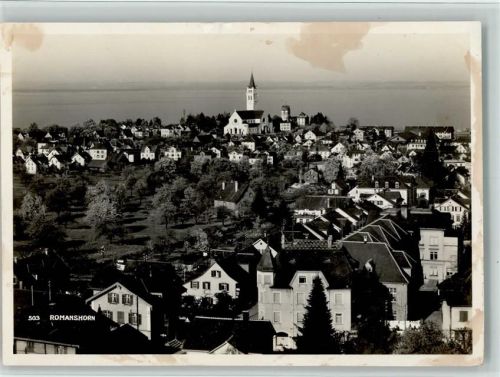 8590 Romanshorn 1955 Gebrauchsspuren Nr. 503 Teilansicht AK