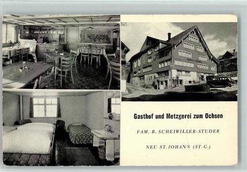 9652 Neu St. Johann KEINE AK Gasthaus Metzgerei Zum Ochsen